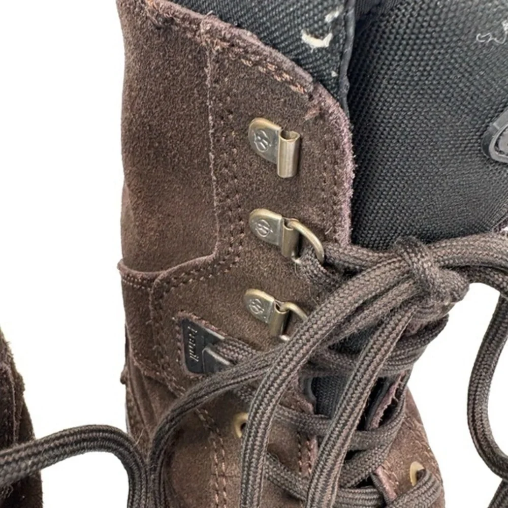 Kamik Mens Size 9‎ Brown Suede Lace-up Insulated Waterproof Boots